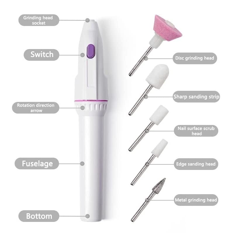 Magnetic Time Portable Electric Nail Drill Machine Set
