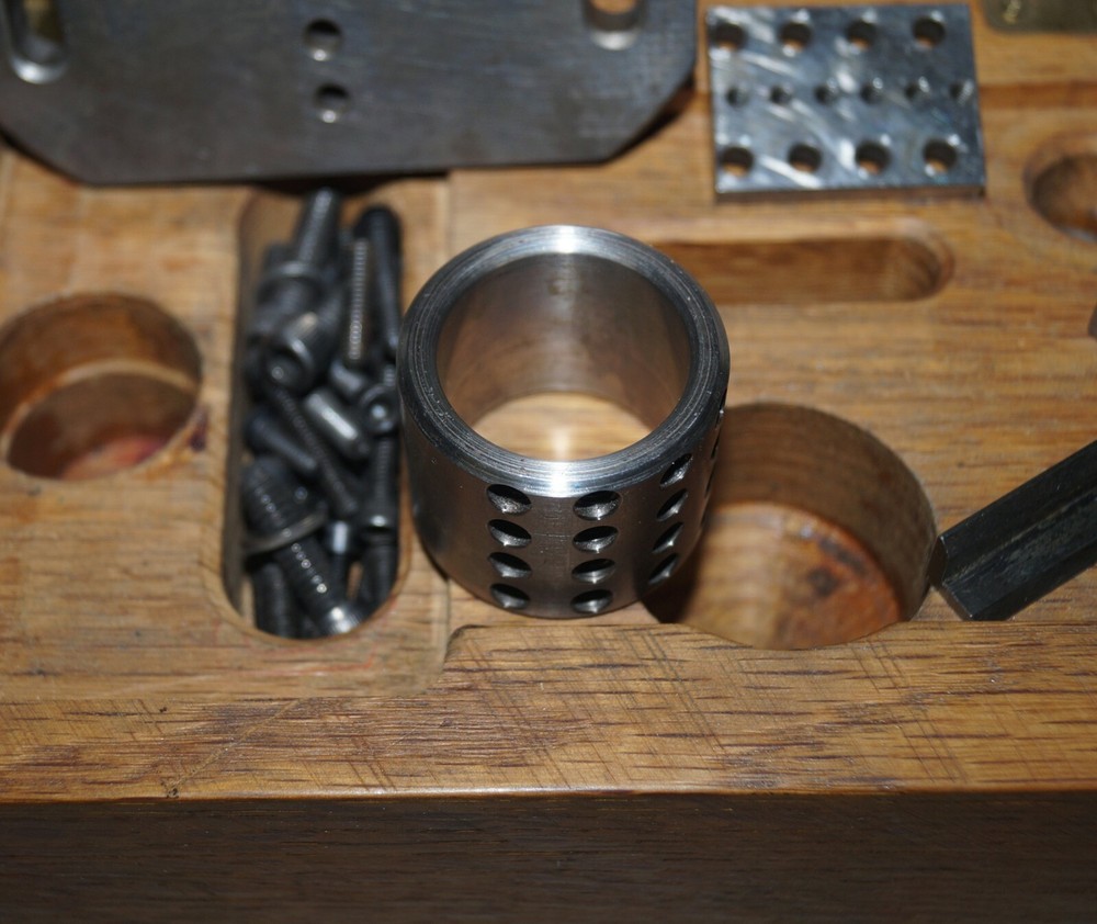 Spin Index Face Plate V-Block Set, Whirley, Motorized, etc... Grinding