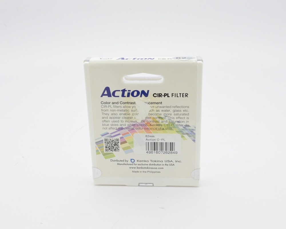 Kenko 62mm Action CIR-PL Circular Polarizer Filter (15585)