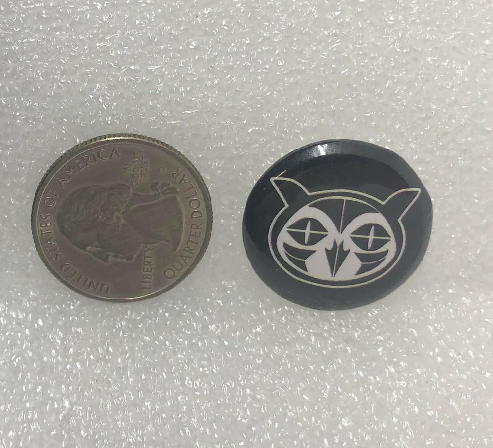 Owl Head Button Pin