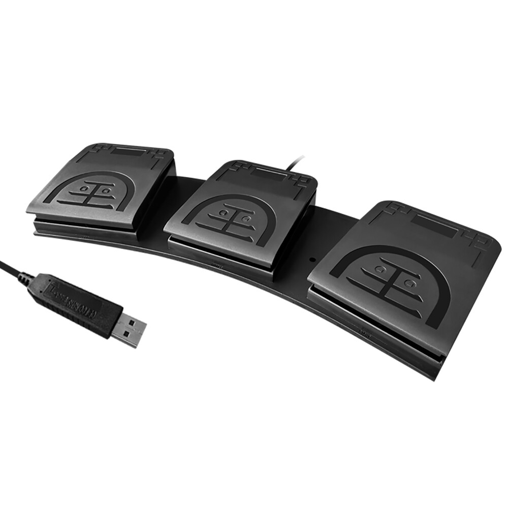 3 Triple ABS Foot control Pedals USB Switch for Game; Education;computer etc.