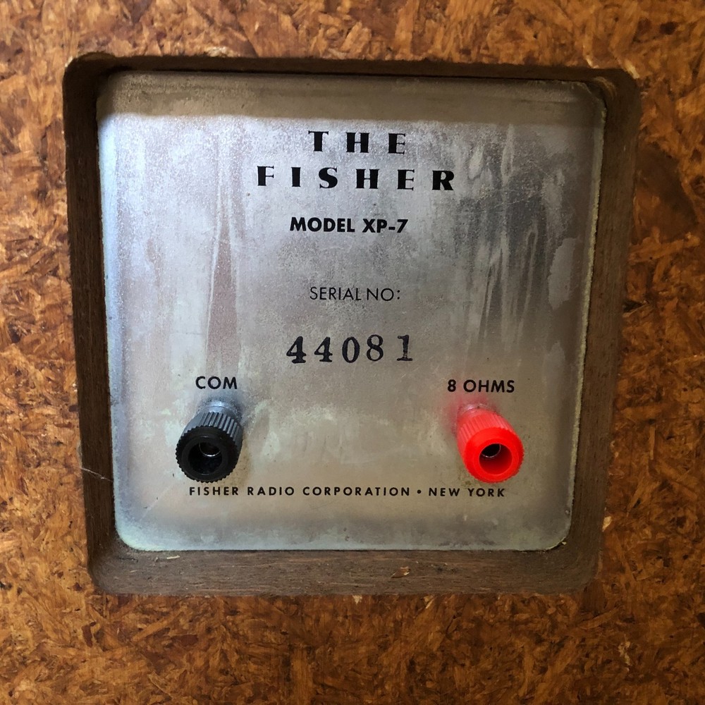 Fisher Xp-7 Speakers