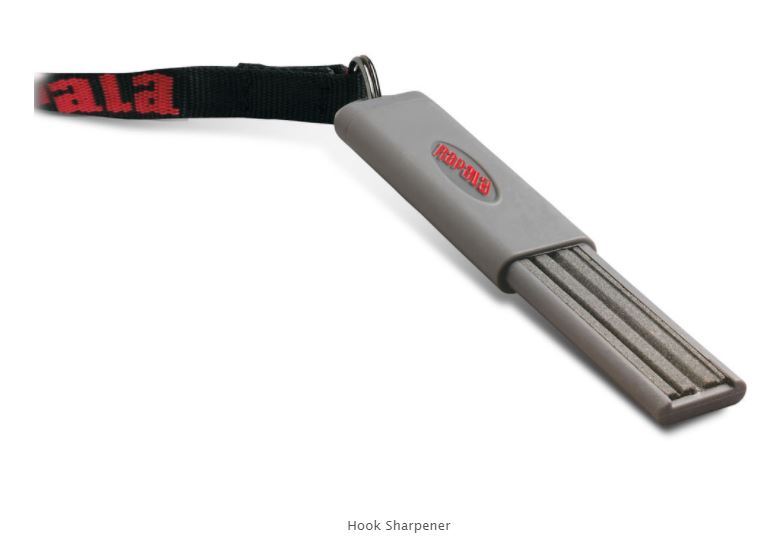 Rapala Compact Fine Grit Retractable Hook Sharpener Stone Tool w/ Lanyard RHKS-1