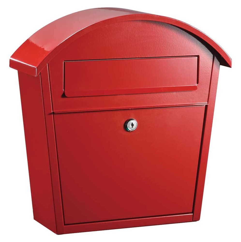 Qualarc, Modern, Ridgeline locking mailbox in Red color