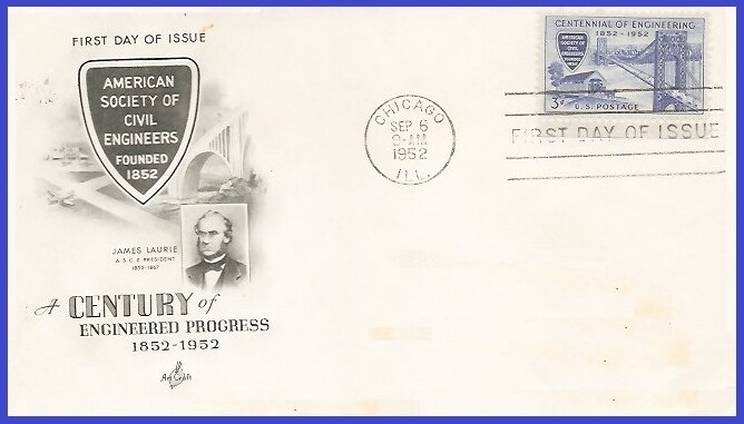 USA3 #1012 U/A ARTCRAFT FDC   Engineering Centennial