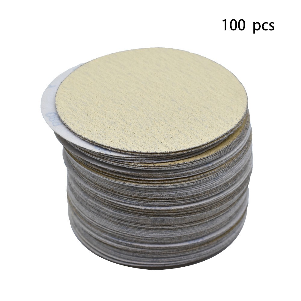 100Pcs 6Inch Sanding Disc NO-Hole Hook & Loop Sanding Discs Grit 80 Sand Paper