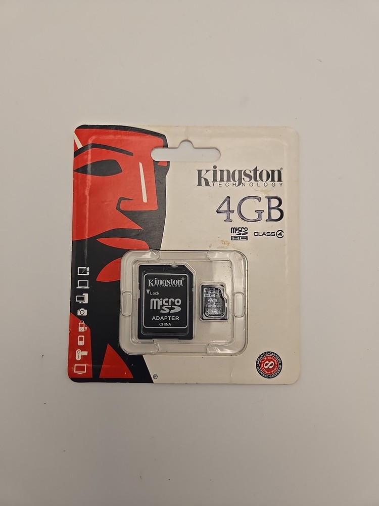 Kingston 4GB microSDHC Class 4 Memory Card