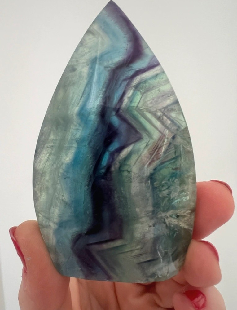153g Fluorite Polished Teardrop