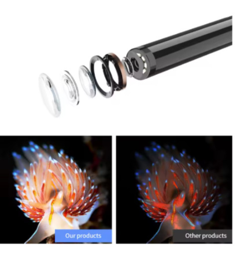 6LED USB Snake Endoscope Borescope HD Inspection Camera Scope For Android Type C