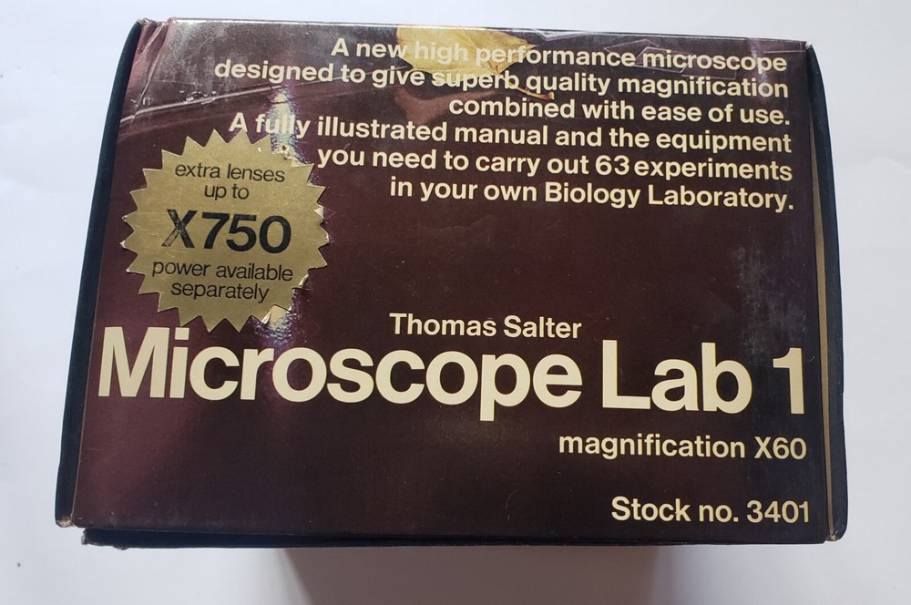 1970s Vintage Microscope Thomas Salter Lab 1