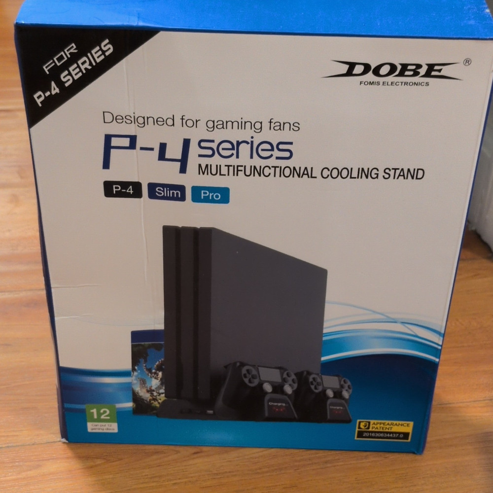 DOBE Multifunctional Cooling Stand Black for PS4 Slim/Pro Console Controller