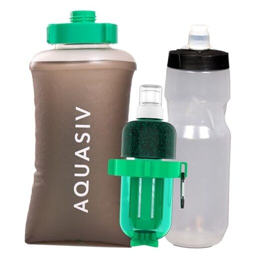 Gravity Water Filter Kit - HFM Carbon & Pre Filter, Portable Weekender Kit