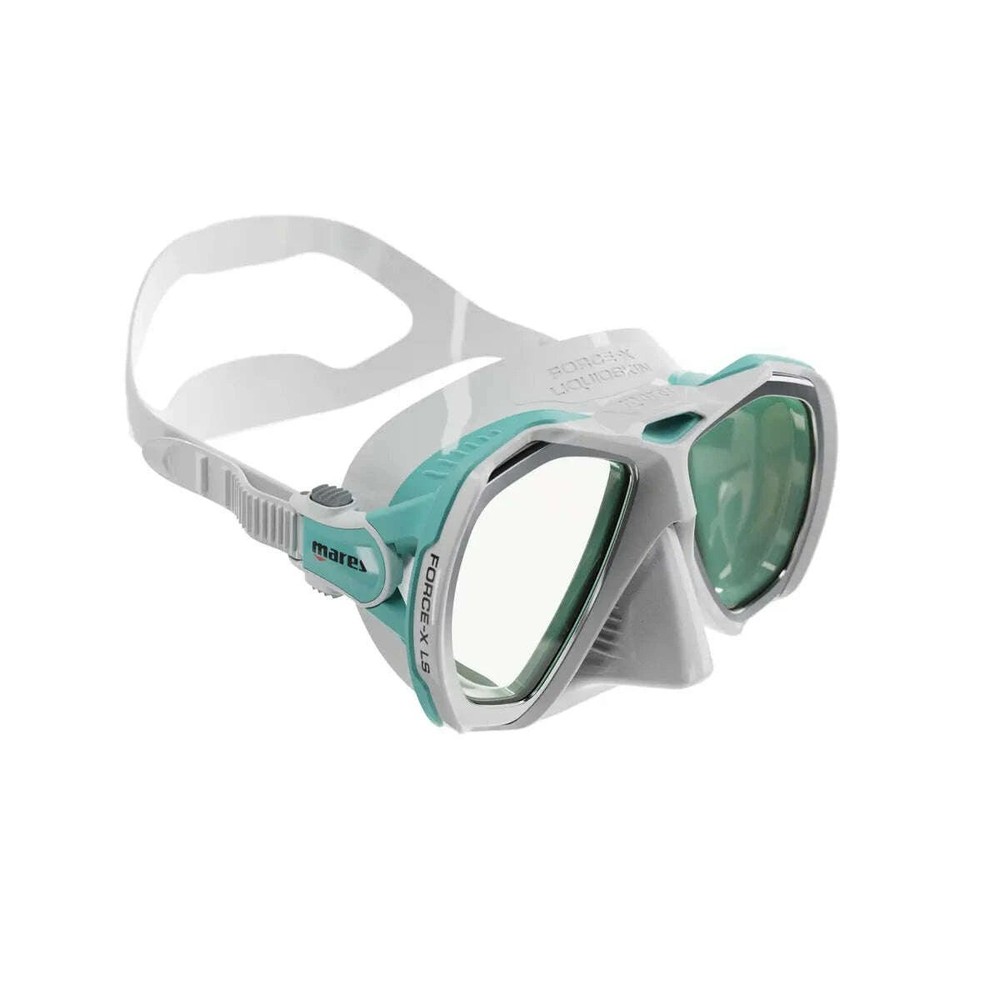 Mares Force-X LiquidSkin Dive Mask, White Aqua