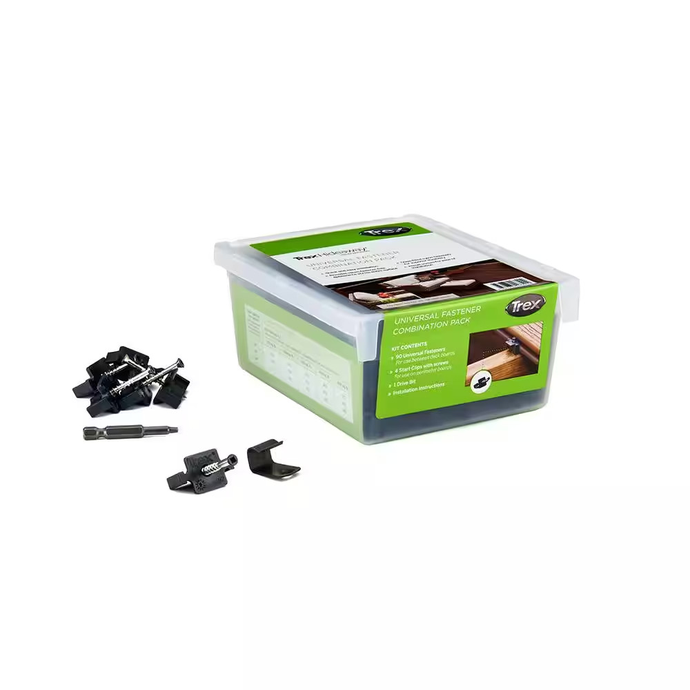 Hideaway 50 Sq. Ft. Universal Hidden Deck Fasteners, Combo Pack with Start Clips