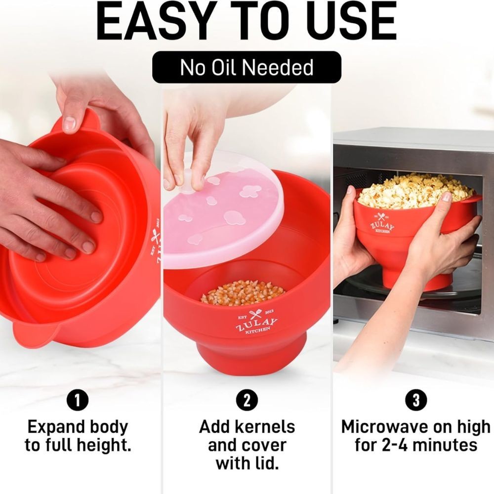 Silicone Collapsible Popcorn Popper