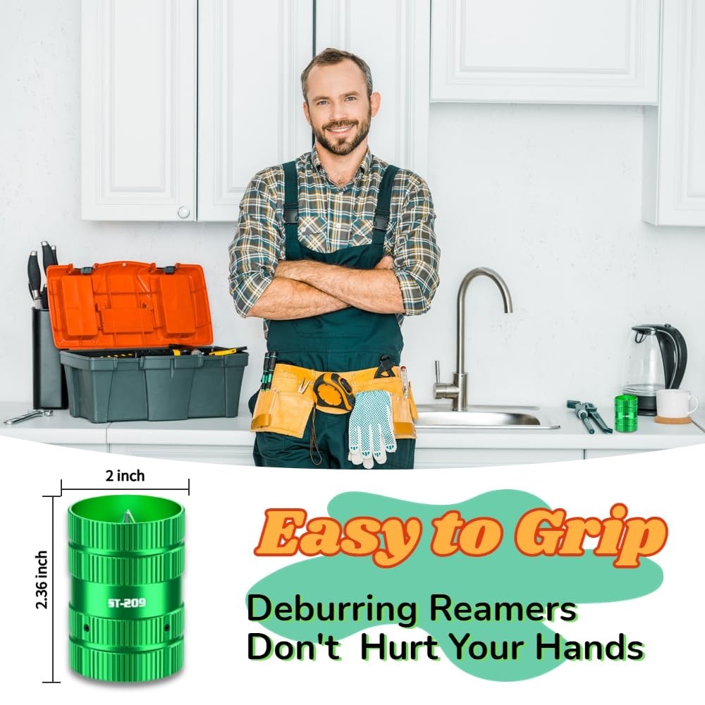 Copper Pipe Reamer PVC Deburring Tool - Plumbing Reamer Deburring Tool