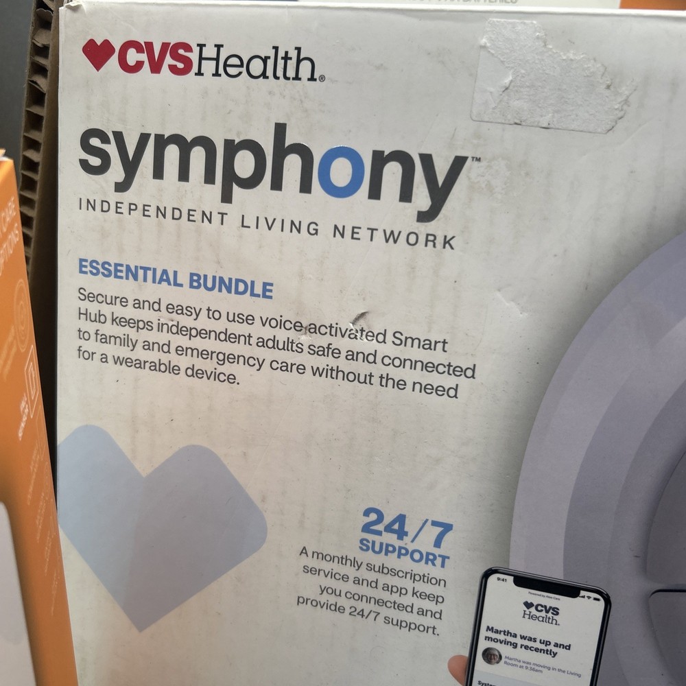 Symphony Independent Living Network Basic Bundle Smart Hub Care Button New