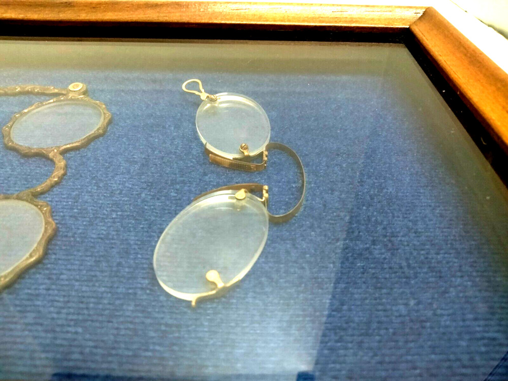 OPTOMETRY 4pc Display Antique Eyeglasses Pince Nez Opera Lorgnette Ophthalmology