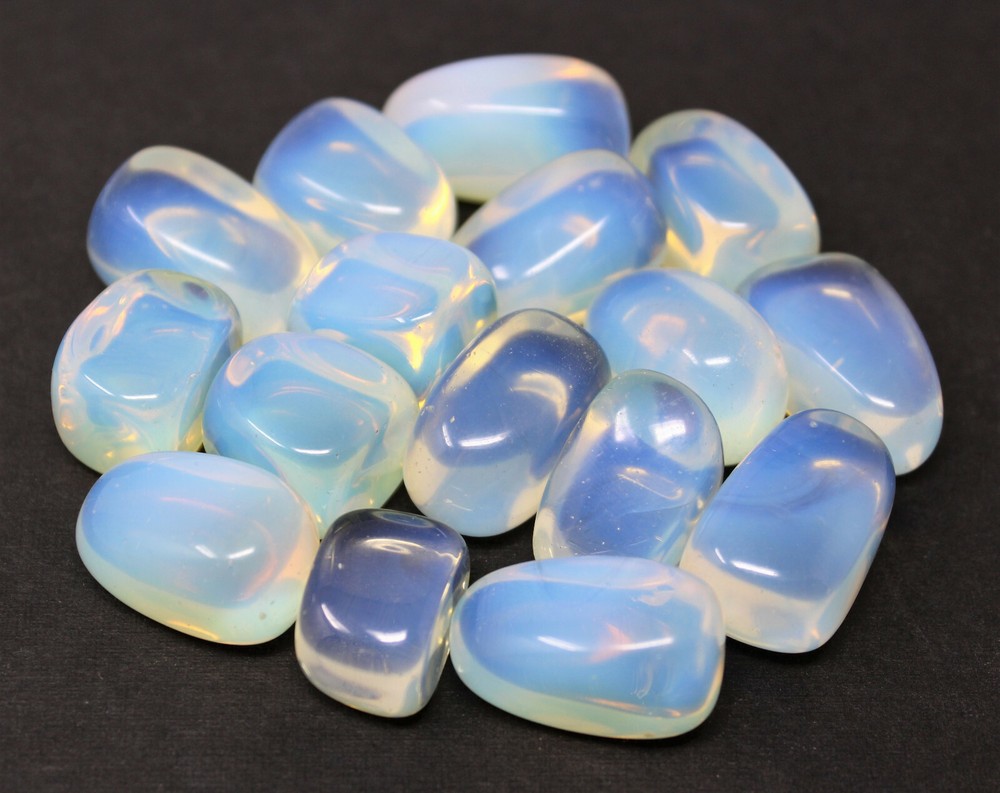 10 MEDIUM/LARGE Opalite Tumbled Stone Crystal Healing Gemstone