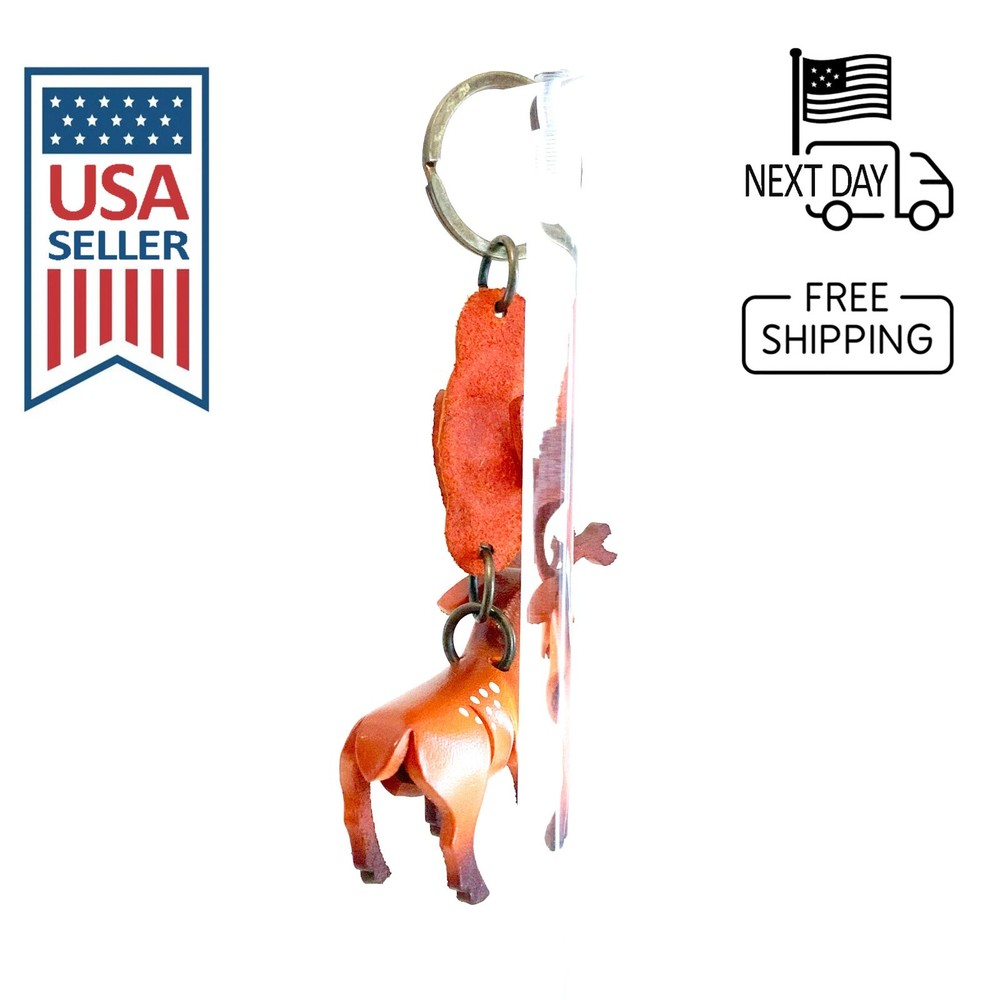 Sika Deer Handmade Leather Keyring