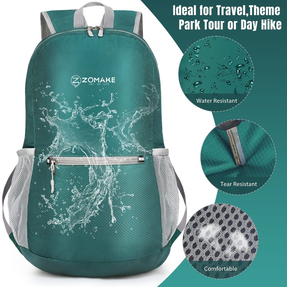 ZOMAKE Ultra Lightweight Hiking Backpack 20L, Packable Small Backpacks Water ...