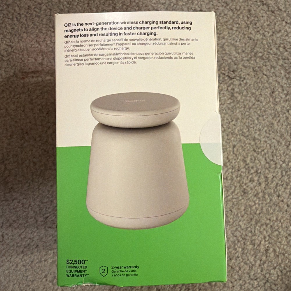 BoostCharge Pro 2-in-1 Wireless Charging Dock with Qi2 15W - Sand