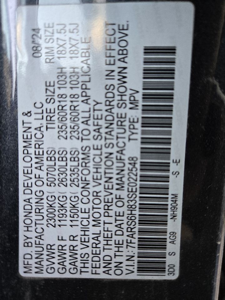 2023-2025 Honda CR-V Dash Mounted 9" Display Screen