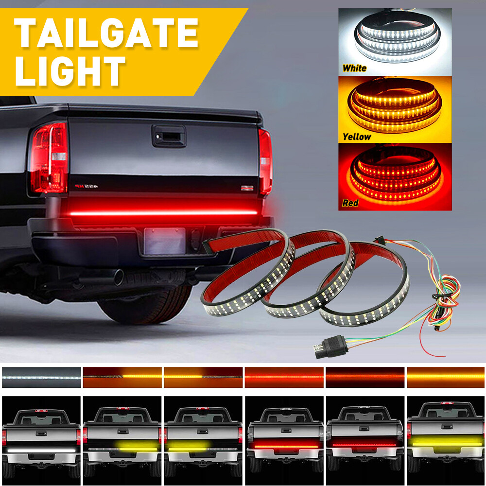 48" Inch Truck Tailgate Strip LED Sequential Brake Signal Reverse Tail Light Bar