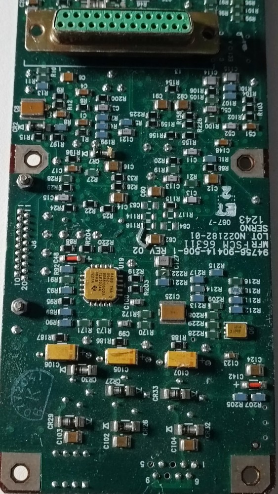 Aviation module system computing/analog-digital sensor processing board.