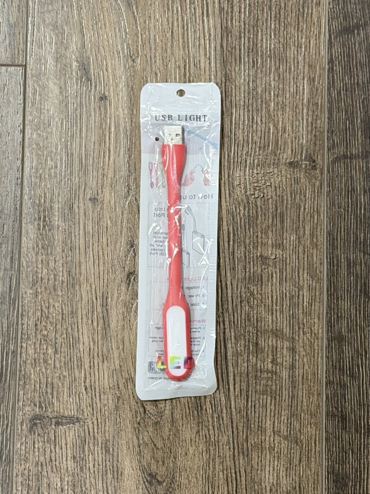 Flexible USB LED Light Lamp Red Computer Study Reading Notebook Laptop PC New