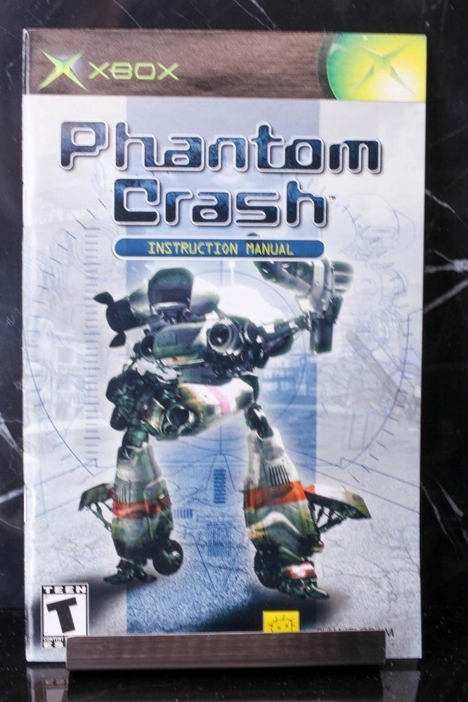 NO GAME- Phantom Crash Authentic Instruction Book Manual Xbox ORIGINAL