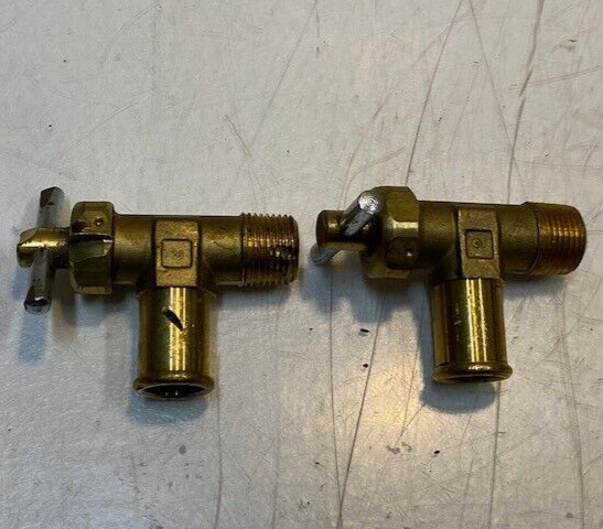 2 Quantity of Parker Shut-Off Valves #2 17mm Thread 10mm ID 13mm ID (2 Quantity)