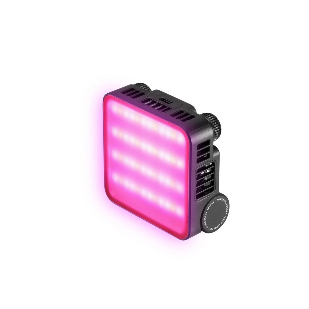 Portable RGB Video Lights, LED Camera Light w/ Diffuser Full Color Lighting 15W