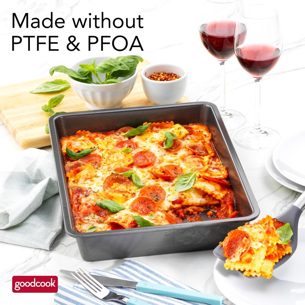 PRO Oblong Baking Pan Nonstick Warp & ScratchResistant DishwasherSafe Carbon ...