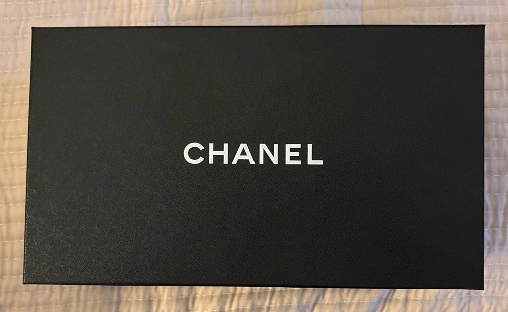 Authentic Chanel Shoe Accessory Box 13x9x5 Gift  Empty Box 2 Dust Bags C2