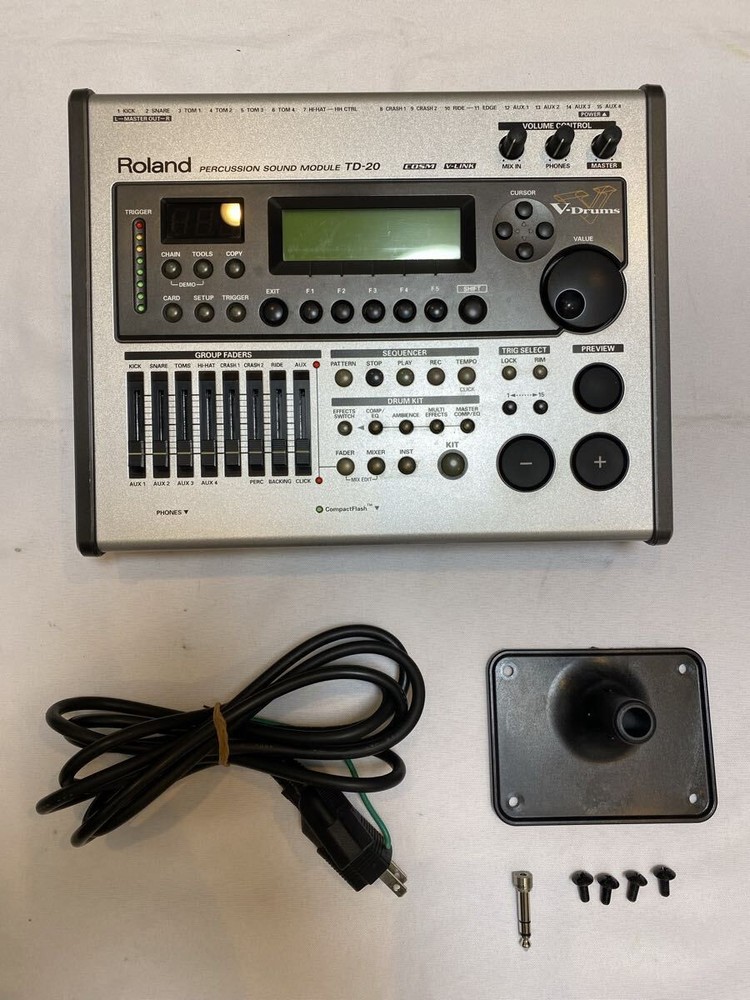 Roland Td-20 VDrum Percussion Sound Module Operation Confirmed