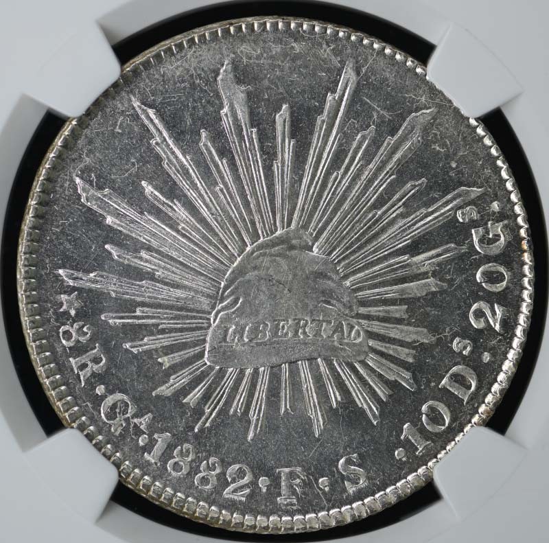 1882GA FS MEXICO 8R NGC MS64