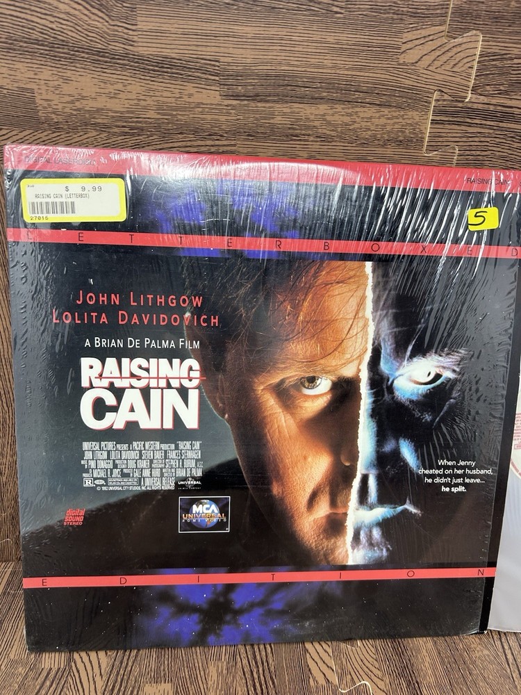 "Raising Cain" Letterbox Laserdisc LD - John Lithgow