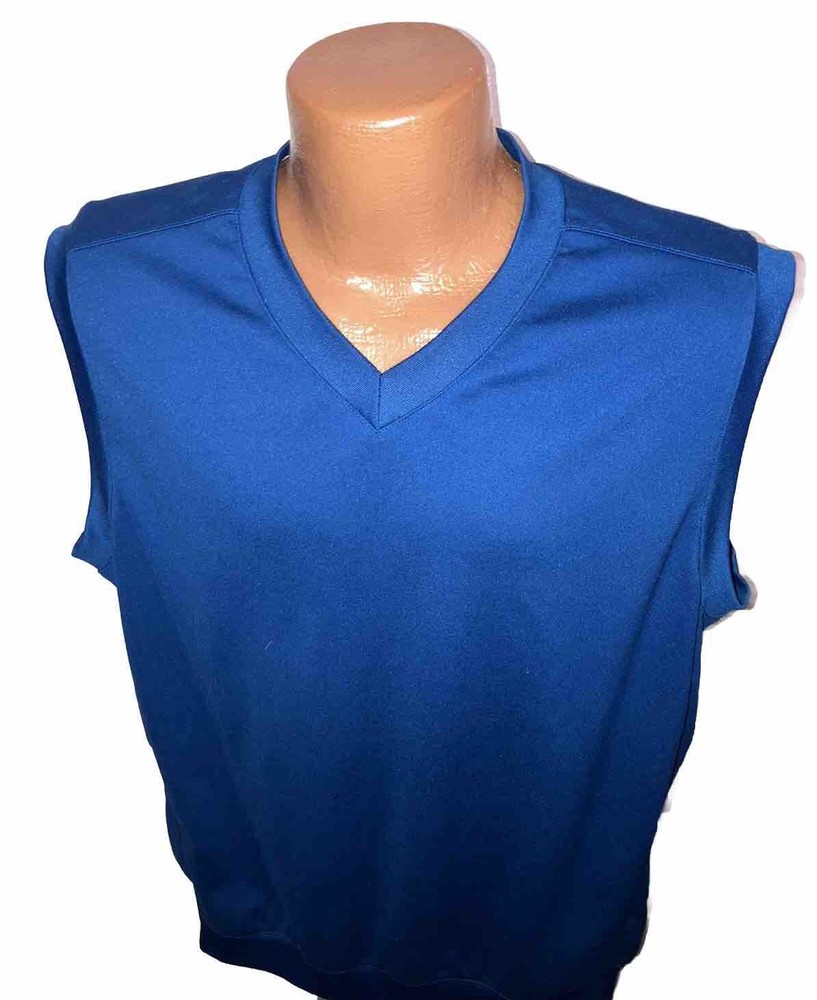 Pebble Beach Performance Men's Blue Golf Vest Pullover Size Large