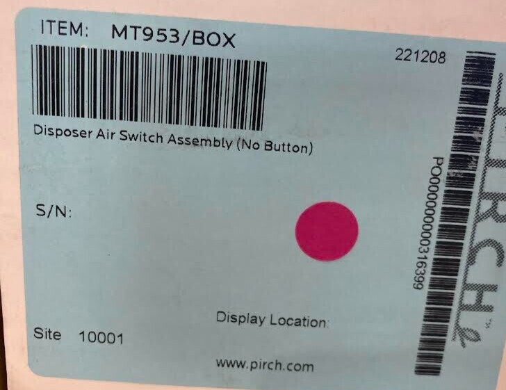 Mountain Plumbing MT953/BOX Garbage Disposer Air Switch Mount Box - No Button