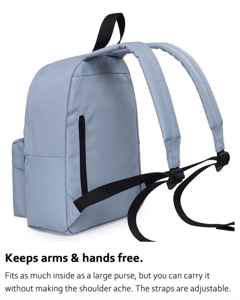 HotStyle SIMPLAY+ Mini Backpack, Multiple Colors and Patterns, 8 Litres Plain