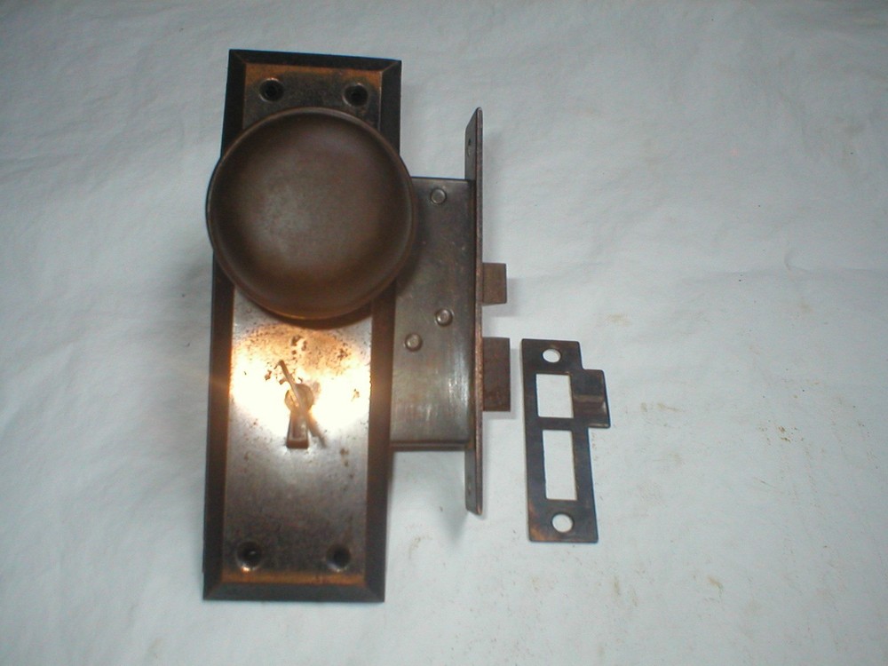 Antique Japanned Door Hardware