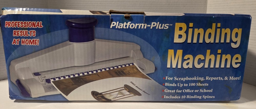 Platform Plus Binding Machine Report Up to 100 Sheets Office School