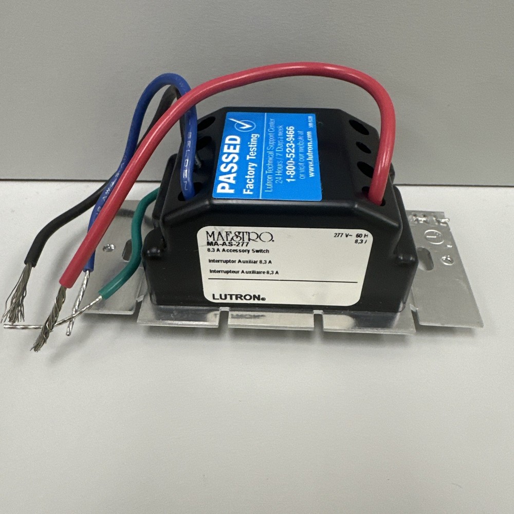 LUTRON MA-AS-277-WH Maestro Accessory Switch