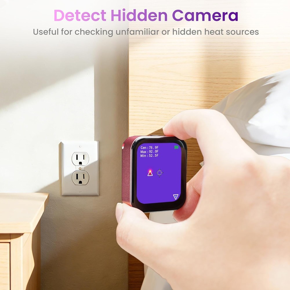 Pink Camera 80*60 IR Resolution Mini Infrared Thermal Imaging Camera