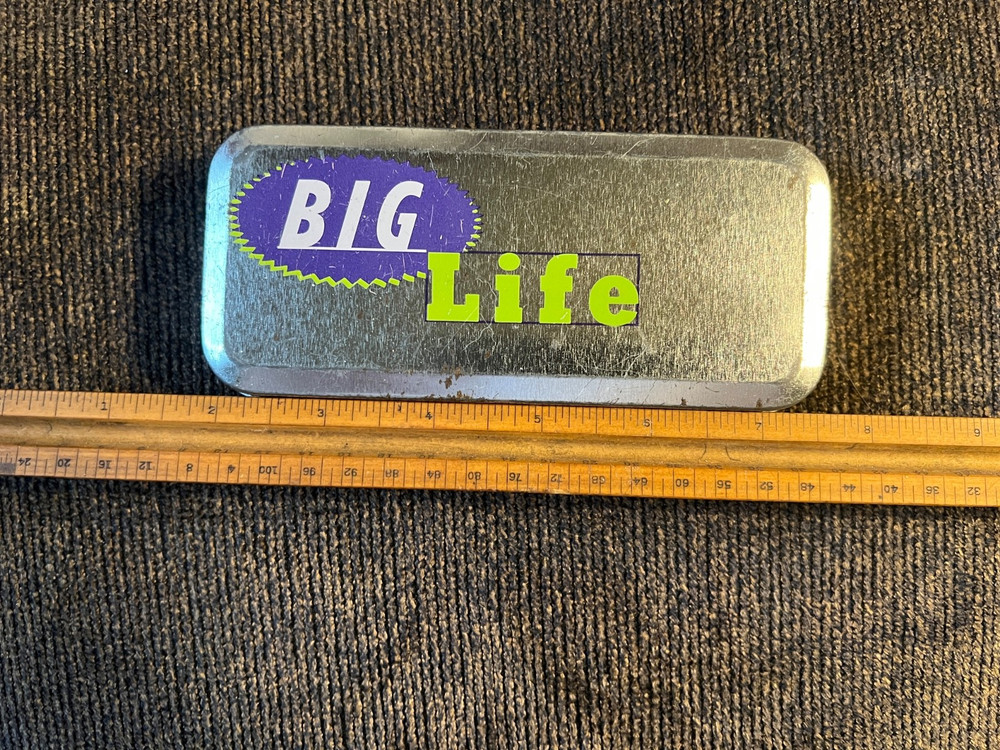 BIG LIFE - Tin Empty Tin Can - EXCELLENT SHAPE