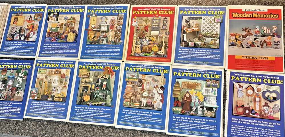 Winfield Full Size Woodcraft PATTERNS-HUGE!! LOT ALL NEW PATTERNS MIXED