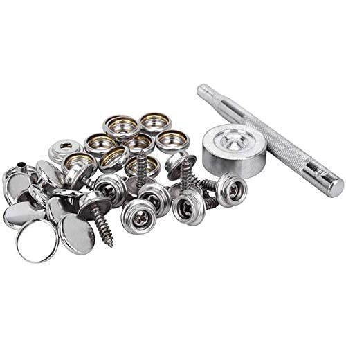 150 PCS Marine Grade Stainless Steel Canvas Snap Kit with Setting Tools