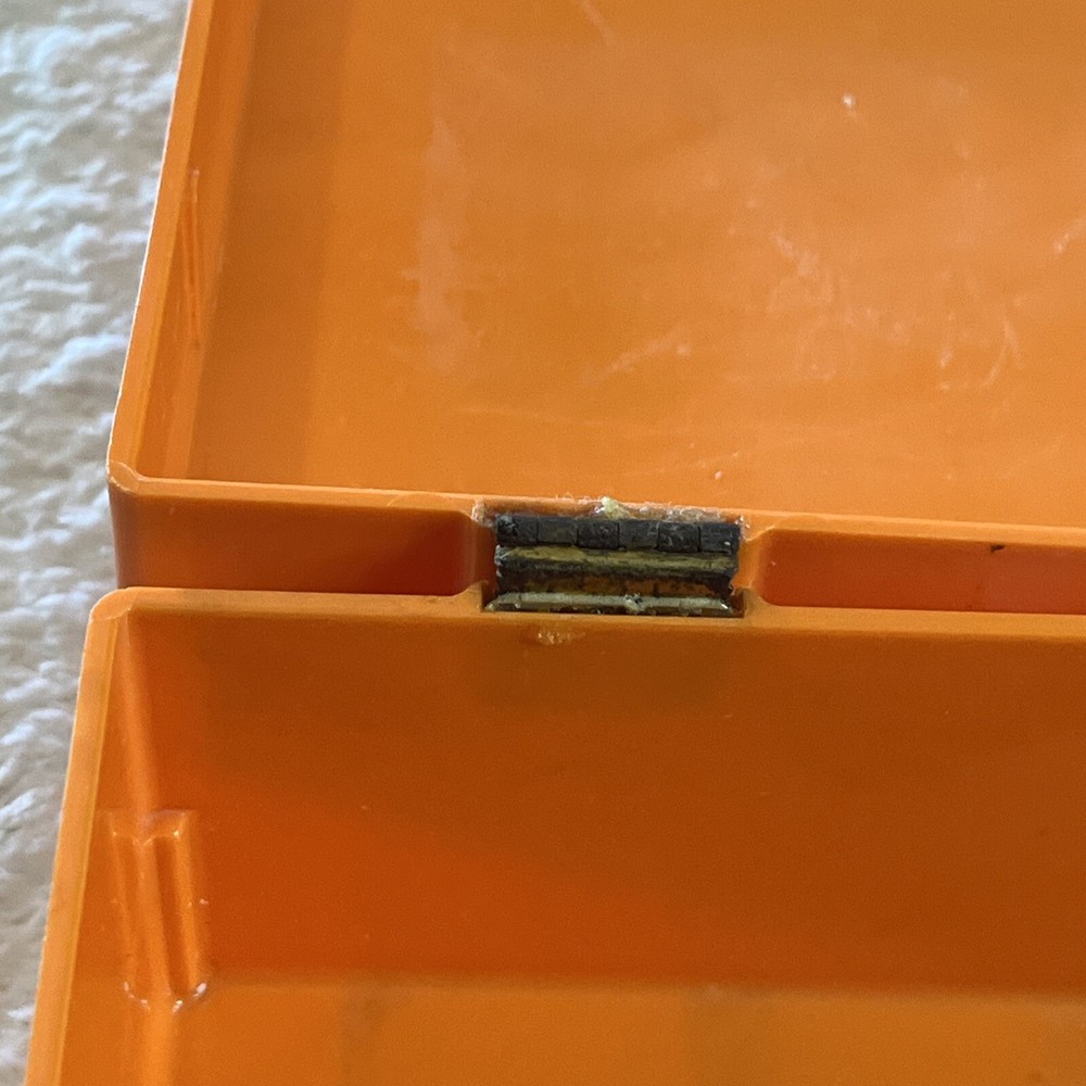 Vintage Sewing Box Orange For My Sewing READ