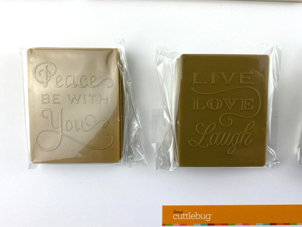 Anna Griffin Cricut Cuttlebug Assorted Embossing Frame Folders And Sentiments #4